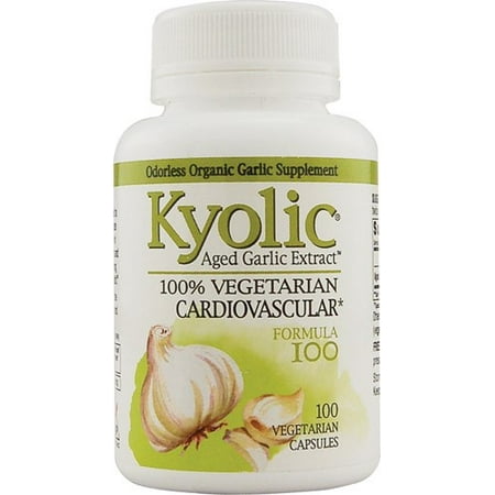 Kyolic Kyolic Aged Garlic Extract Vegetarian Cardiovascular Formula 100 - 100 Vegetarian (Best Garlic Capsules Uk)