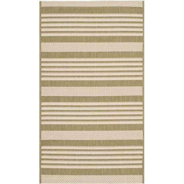 Safavieh Courtyard Green Indoor Outdoor Rug - 2'7" x 5'