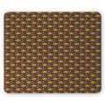 thumbnail image 1 of Floral Mouse Pad, Flowers Pattern with Leaves and Stems Flourishing Tangerine Violet Tones, Rectangle Non-Slip Rubber Mousepad, Mustard and Multicolor, by Ambesonne, 1 of 2