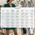 thumbnail image 3 of Women's Two-Piece Shorts Set Three-Quarter Length Sleeve V Neck Striped Vacation Daily Casual Outdoor Summer Loose Set, 3 of 8