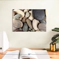 thumbnail image 3 of Elephant Stock Brown Pebbles Wall Art - Horizontal Canvas Wall Art - Bathroom Wall Decor - Wellness Canvas - Brown And Beige Decor By Photoinc Studio - 12" x 8", 3 of 8