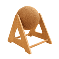 thumbnail image 1 of Interactive Cat Scratcher Toy with 360° Rotating Ball - Hemp Rope-Wrapped Scratching Post for Nail Grinding, Durable Sisal Material, Triangular Stable Structure, Dual-Function Self-Play & Claw Care,, 1 of 4