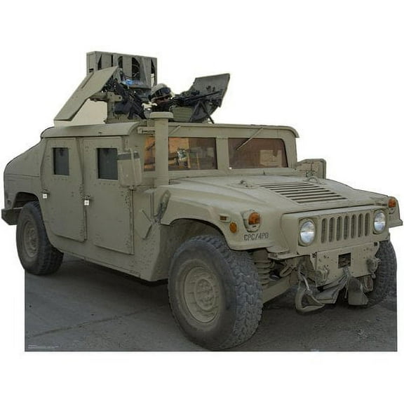 Advanced Graphics 139 Army Hummer Solid Corrugated Cardboard Stand-Up