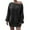 Black, variant on Women's Sweater Dress Knit Dress Long Sleeve Off Shoulder Solid Color Casual Winter Dress for Loungewear,White,L