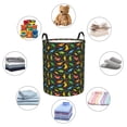 thumbnail image 4 of Goofa Cartoon Dino Printed Circular Hamper,Laundry Basket with Handles,Storage Baskets Foldable,Large Capacity Laundry Hamper-Medium, 4 of 6
