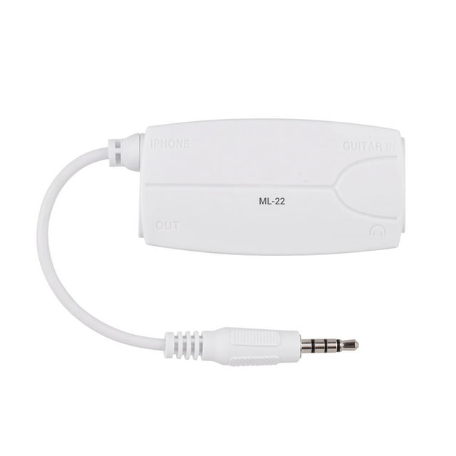 Yeacher ML-22 Connecteur d'Interface Audio de Guitare Converter pour Guitare Électrique Basse à la Connexion de Tablette de Téléphone Portable Compatible avec / Tablette de Téléphone Intelligent Android avec Prise Audio 3,5 Mm