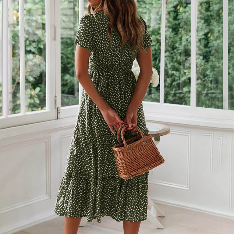 vintage boho midi dress Vintage Boho Midi Dress - Blue Amelia