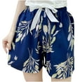 thumbnail image 2 of LEBONYARD Shorts for Women Plus Size,Women's Shorts with Unique Designs,Women's Printed Shorts Thin Casual Sleepwear Shorts Home Shorts Sports Wearable Shorts Navy Free Size, 2 of 3