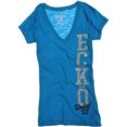 thumbnail image 1 of Camiseta con gráfico Glitter Stud Vnk Wostyl Ecko Unltd para mujer azul extragrande, 1 of 1