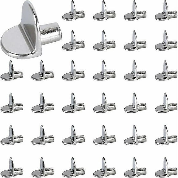 80pcs Shelf Cleat 5mm Shelf Cleats Shelf Support Pegs Pin Shelf Pins Shelf Support Cabinet Office Shelves Diy Stainless Steel