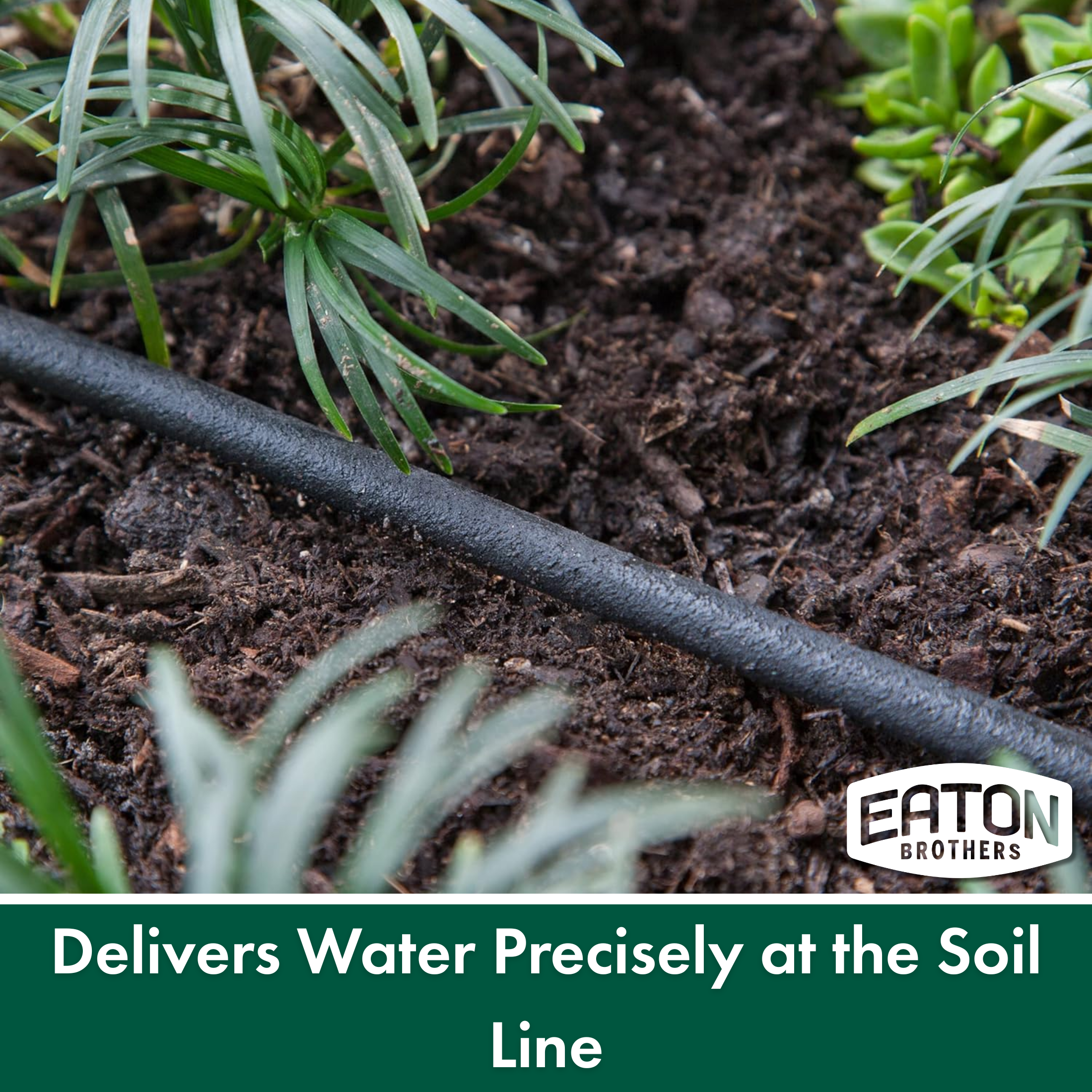 Eaton Brothers Bulk Soaker Hose, 250 ft, 1/4" Inner Diameter, No-End Flexible Drip Watering Line for Gardens and Raised Beds