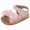 Pink, variant on Otqutp Kids Quick Drying Sandals Summer Children Toddler Girls Sandals Flat Bottom Lightweight Open Toe Breathable Bow Hook Loop Shoes