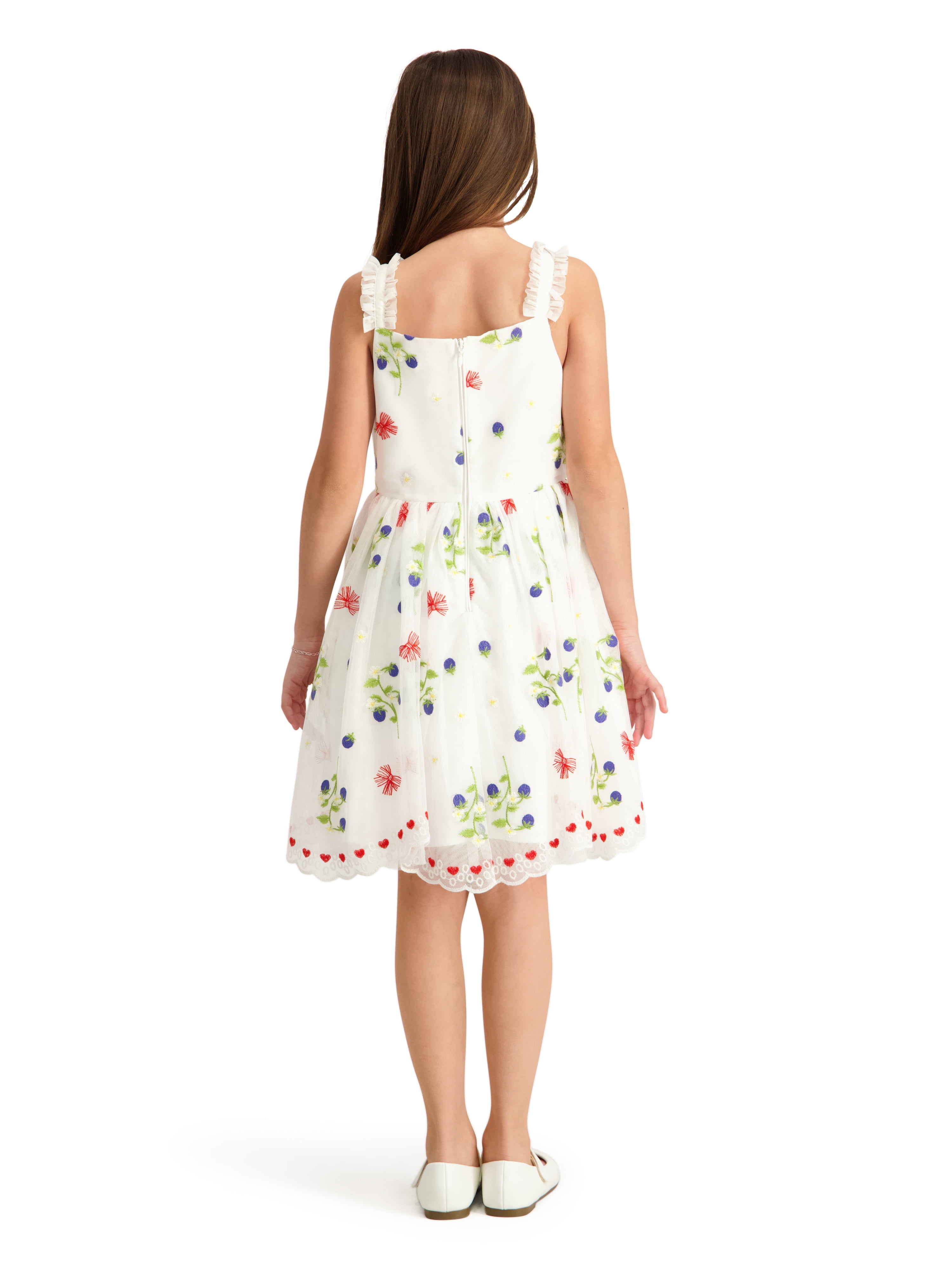 Kensie Girl Sleeveless Beaded Soutache Dress with Tiered Skirt, Sizes 4-16