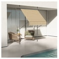 thumbnail image 2 of 6.5x4ft Retractable Awning, Patio Door Window Shade, UV Protection, Manual Crank, Beige, 2 of 9