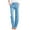 Light Blue, variant on TIHLMK Womens Pants Fashion Women Summer Casual Loose Cotton And Linen Pocket Solid Trousers Pants Gifts for Women