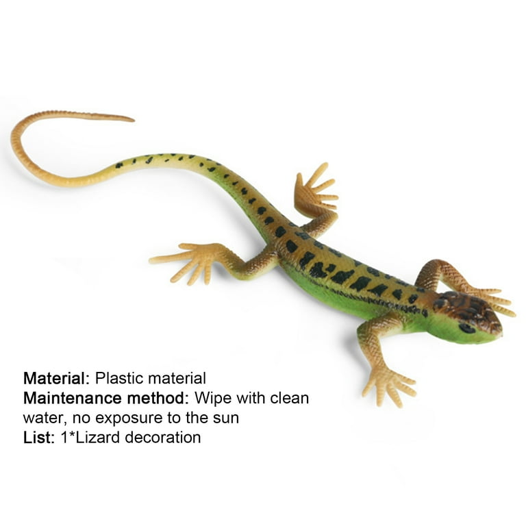Xyer Artificial Lizard Fadeless Vivid Colorful Reptile Lizards Toy
