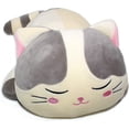 thumbnail image 3 of Peluche de gato muy suave y grande, tamaño grande, 59 cm, color gris, 3 of 4