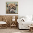 thumbnail image 3 of Stupell Industries Farmhouse Blossom Babe Cattle Gold Floating Frame Canvas Art, 25 x 25, by Sara G. Designs, 3 of 8