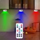 thumbnail image 5 of 3 piezas debajo de iluminación del pequeña sa RGB inalámbrico LED Puck luces accesorios de iluminación para escalera armario Dorado Colco Debajo de la luz del gabinete, 5 of 8