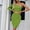 Green, variant on WILLBEST Vietnamese Traditional Dress Womens Casual Solid Color One Shoulder Waist Hollow Out Bodycon Dress Autumn Winter New