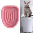 thumbnail image 2 of Entrenador de Inodoro para Gatos, Orinal de Plástico para El Hogar, Juego de 38x34x3.2cm Yuyangstore entrenamiento para ir al baño del gato, 2 of 7