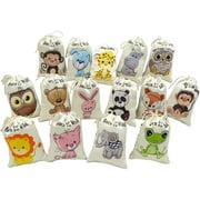 Darling Souvenir 15 x Born To Be Wild Favor Bags Jungle Animal Theme Birthday Party Thank You Drawstring Pouches