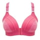 thumbnail image 1 of Gibobby Brasier Mujer Push Up Sujetador deportivo de compresión con botón frontal para mujer, sujetadores con cierre frontal para mujer(Rosa caliente,42), 1 of 5