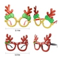 thumbnail image 4 of 12PCS Christmas Glasses Frames, Christmas Decoration Glitter Party Glasses Frames for Christmas Party Christmas Dinner Photos Booth, 4 of 7