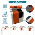 thumbnail image 7 of Hokiten Table Runners 48 Inches Long Dress Scarves, Modern Orange Beige Farmhouse Kitchen/Dining Table Runner, Short Coffee Tablerunners, Abstract Black Grey Color Blocks 13x48 Inch, 7 of 7