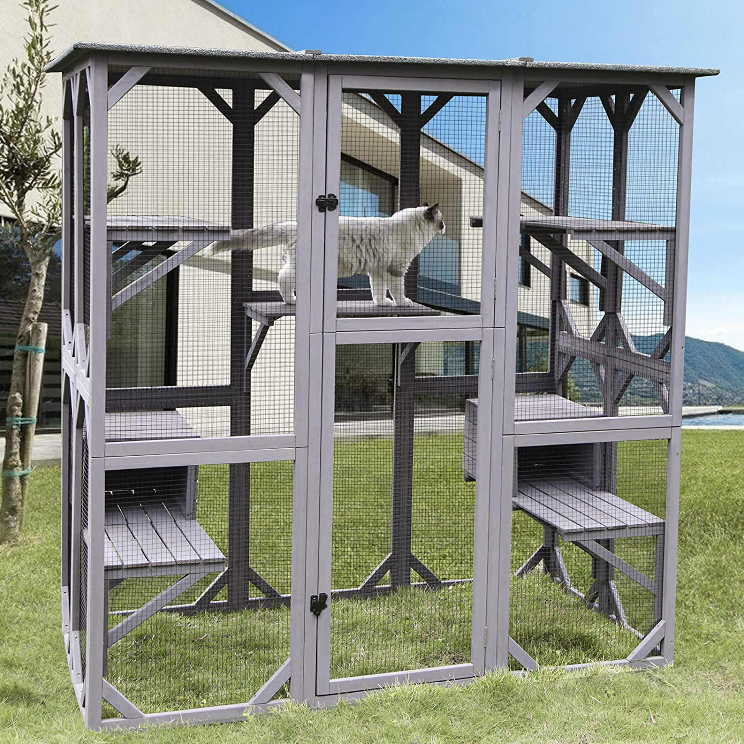 Aivituvin AIR54 Outdoor Cat Enclosure Large Pet Enclosure Atelier 