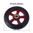 thumbnail image 2 of Ensemble de 2 Pneus et Roues Pleins en Caoutchouc de 10 Pouces, Sans Crevaison, Roulements de Remplacement, Capacité de Charge de 660 Lb pour Diable, Chariot Utilitaire de Jardin, 2 of 6