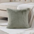 thumbnail image 4 of Home Soft Things Heavy Faux Fur Pillow Covers - 2 Pcs - Silver - 20"x20", 4 of 6