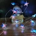 thumbnail image 6 of Karymi Red White and Blue Lights Remote Control String Plug In Indoor Outdoor String Lights, Ideal for Any Patriotic Decorations & Independence Day Decorations, 9.84 F Clearance, 6 of 6