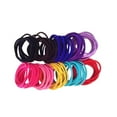 thumbnail image 1 of 50pcs bandas de goma de nylon alta elasticidad cola de caballo titular de lazos del pelo cuerda para adultos niños (colores mezclados), 1 of 5
