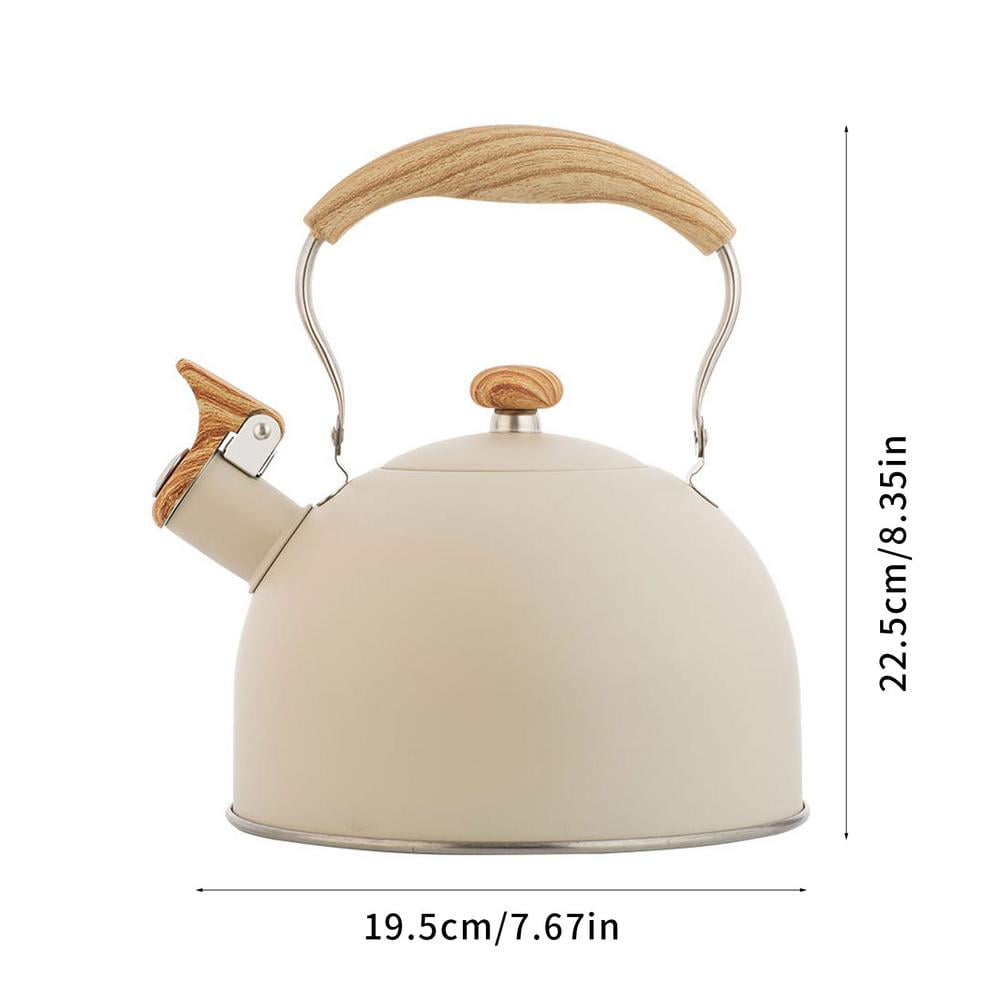 Stainless Steel Whistling Kettle 3L Stove Top Hob Kitchenware Tea Camping UK 