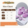 thumbnail image 2 of Newbron Baby Girls Mary Jane Shoes with Headband Soft Sole Anti-skidding Crown Bowknot Lace Princess Flats Infant Shower Wedding Dress Crib Shoes, 2 of 7