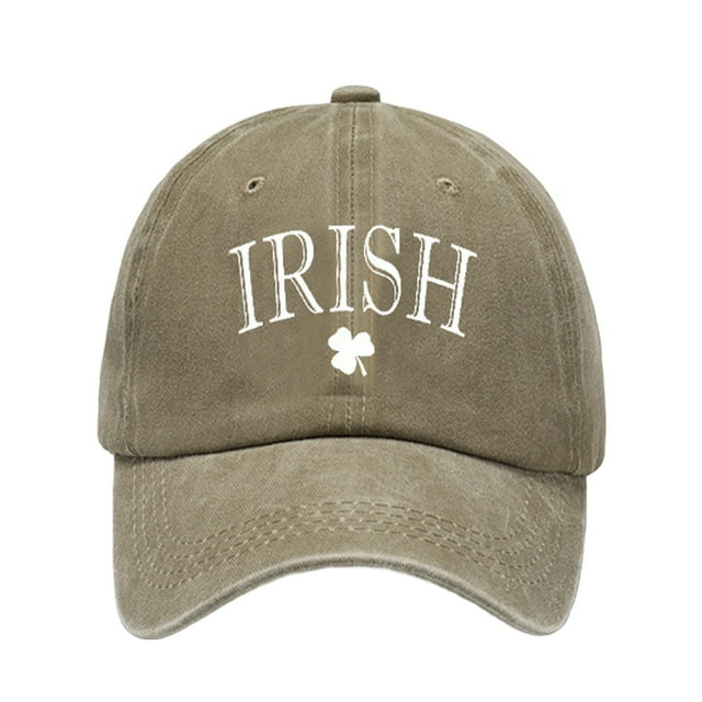 Visors Washed Cotton St. Pat Print Old Vintage Daddy Baseball Cap Polyester Duck Tongue Cap