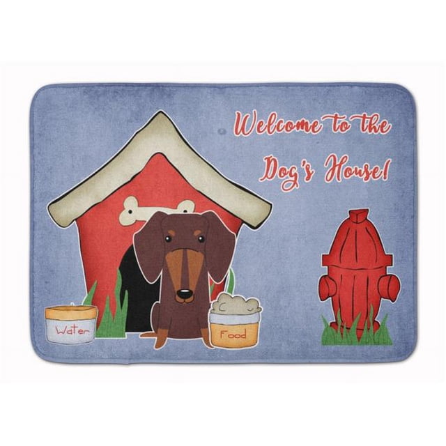 Carolines Treasures BB2885RUG Dog House Dachshund Chocolate Machine Washable Memory Foam Mat