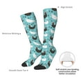thumbnail image 5 of Picia Women Crew Soft Moisture-wicking Socks Lovely Roosters Pattern Design Cotton Socks, One Size fit All, 5 of 9