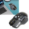 thumbnail image 1 of Cordless Gaming Mouse, 2.4G Wired BT 3 Modes Rechargeable Gaming Mouse, with RGB Light, 10 Programmable Buttons, 5 Adjustable DPI Levels, for Laptop, PC, 1 of 8
