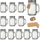 thumbnail image 1 of Vasos Mason Jar TANGLONG de vidrio de 16 onzas con asa y tapa, paquete de 12, 1 of 7