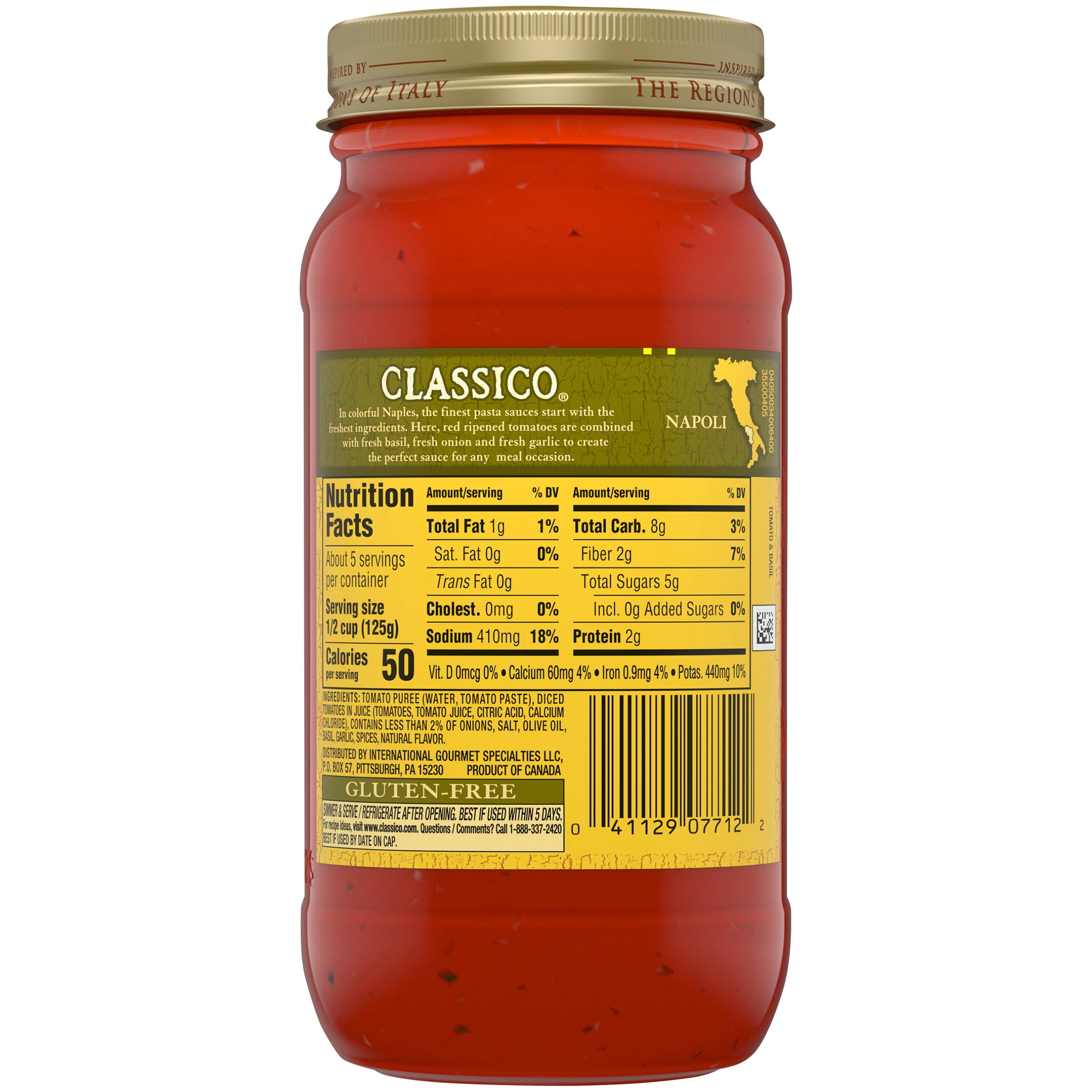 Featured image of post Steps to Make Classico Tomato And Basil Sauce Nutrition