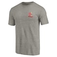 thumbnail image 2 of Men's Gray Maryland Terrapins Vintage Left Chest Distressed Tri-Blend T-Shirt, 2 of 3