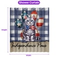 thumbnail image 5 of Patriotic American Shorthair 4th of July Independence Paws Shower Curtain Cat Lover Kitten Owner Gifts Waterproof Bathroom Bathtub Curtain - 02010, 5 of 5