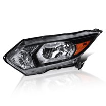 Spec-D Tuning Left Driver Side Glossy Black Headlight Compatible with 2016-2018 Honda HR-V Headlamp Assembly