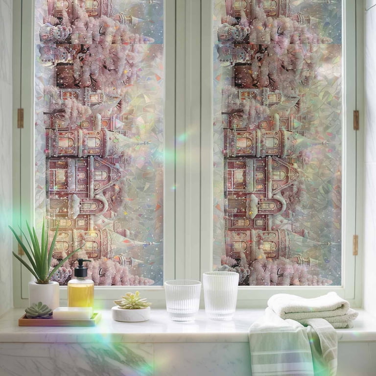 Merry Christmas Pink Castle Window Privacy Film,Heat Control Sun ...