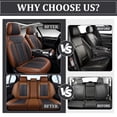 thumbnail image 4 of ITEYAO Car Seat Covers，Front and Rear, Fits Chevrolet Trax 2026, Brown Car Seat Covers, 4 of 6
