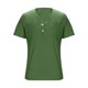 thumbnail image 3 of Eres Más Que una Camisa de Puntuación de Prueba Casual de Color Sólido con Cuello en V de los Hombres, Blusa de Manga Corta de Bolsillo de Botón para Uso Diario, 3 of 5