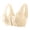 Beige, variant on NIEWTR Ladies Bras Bras for Women No Underwire Comfortable Full Coverage Front Closure Bralettes Wireless Wirefree Everyday Bras(Grey,L)