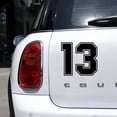 thumbnail image 7 of Car  Sticker Number 13 Funny Car Sticker Creative Colorful Car Rear Window Motorcycle Decoration Sticker, 7 of 7